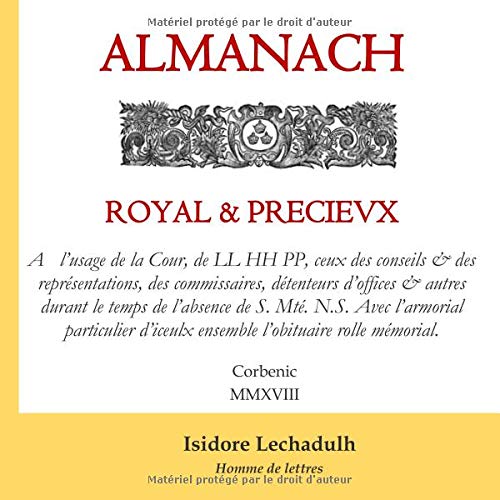Download ALMANACH ROYAL & PRECIEVX Download ALMANACH ROYAL & PRECIEVX