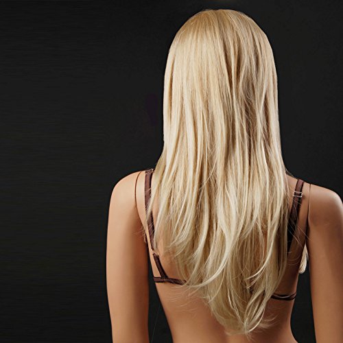 Songmics Perücke Blond Glatt Lang Weiblich WFS126 - 2