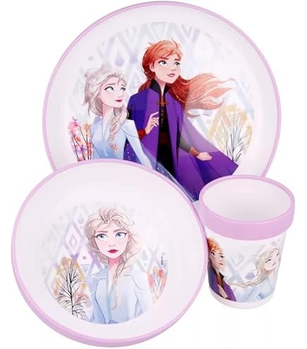 Disney Ciotola Lilla E Bianca Per Bambine In Plastica Frozen Elsa E - 8