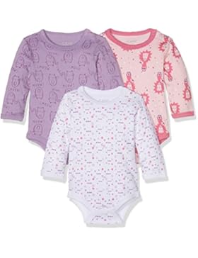 Care Baby - Mädchen Langarm-Body im 3er Pack