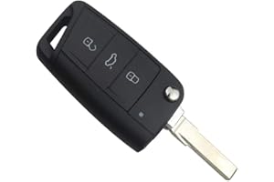 PRO-PLIP Pro Plip - Carcasa para Llave de Coche con 3 Botones para Volkswagen Golf 7 GTI MK7 Skoda Octavia A7