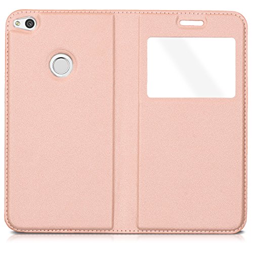 kwmobile Funda para Huawei P8 Lite 2017 - Carcasa de Cuero sint tico con Ventana - Case con Solapa Oro Rosa reviews kwmobile Funda para Huawei P8 Lite 2017 - Carcasa de Cuero sint tico con Ventana - Case con Solapa Oro Rosa
