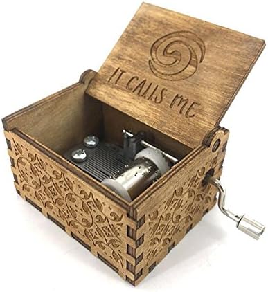 Cuzit Wooden Hand Crank Island Princess Birch It Calls Me Theme Music Box Wooden Toy Musical Box