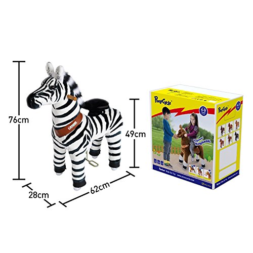 Preisvergleich Produktbild PonyCycle ORIGINAL Fahrt auf Pony Nicht Batterie Betrieben Zebra Kleinen