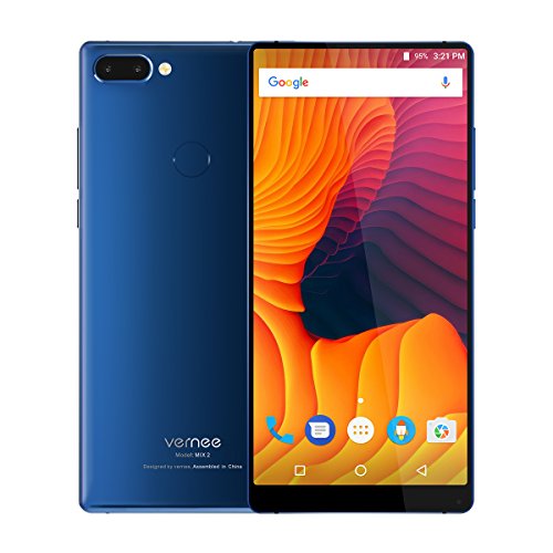 Smartphone in Offerta 4G,Vernee Mix 2 Android 7.0 Telefono Cellulare Dual Sim,Schermo FHD+ da 6.0 pollici 18:9,Octa Core 4GB+64GB,Batteria 4200mAh,Doppia Fotocamera Posteriore, Impronta Digitale (Blu)
