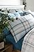 Catherine Lansfield Kelso King Duvet Set - Duck Egg