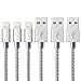 Produktbild iPhone Ladekabel Lightning Kabel marktol (3ft-3pack, grau) Schnelle Sync Ladegerät USB-Kabel Nylon Geflochtene Schnur für iPhone 8/X 7/7 Plus/6/6S/6 PLUS/6S Plus, 5 C/5S/5/SE, iPad Pro/Air/Mini, iPod und mehr (Einzelbett