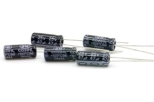 MIKROTECK 5x Condensateur 47uf 25v 5x11.5mm - Nantong Jianghai - 62con140