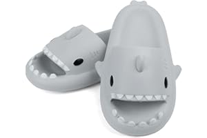 SAGUARO Shark Slippers Kinder, Weich und Bequem Hai Hausschuhe Jungen Mädchen, Sommer Cloud Shark Slides für Zuhause, Rutschfeste Schwimmbad Strand Haifisch Schlappen