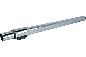vhbw Tubo aspirador compatible con Rowenta Silence Force Compact Upgrade aspiradora - conexión de 32 mm, 58-96 cm, cromado
