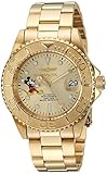 Invicta 24756 Disney Limited Edition - Mickey Mouse Unisex Uhr Edelstahl Automatik Champagnerfarbe Zifferblat