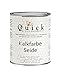 Produktbild Qucik Kalkfarbe für Shabby Chic und Landhaus Stil Antiklook Möbelfarbe Farbe Weiß (Seide, 1 Liter Gebinde)