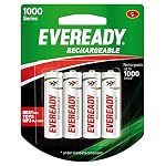 Eveready AA Rechargeable Battery | 1000 Series | Pack of 4 |...