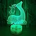 Produktbild Neue Lampe der Rotwild-3d bunte Note laden geführtes Sichtgeschenk der Dekoration 3d Tischlampe kleines Weihnachtsdekorationsgeschenk für Babyraum auf