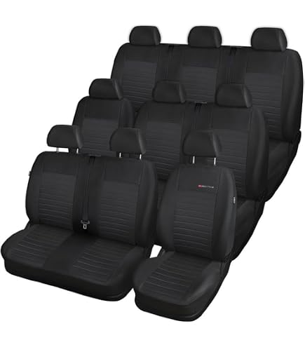 BREMER SITZBEZÜGE Fundas de Asiento de Coche compatibles con Renault Megane 4 Juego de Conductor y Pasajero a Partir de 2016/fundas Protectoras para Asientos de Coche, Paquete de 2 en patrón