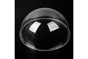 LOTOWELZON 7,6 cm große transparente Kamera-Abdeckung aus Acryl für drinnen und draußen, Sicherheitskamera-Gehäuse, Haustier-Hunde-Zaunfenster, Dachfenster (ID80 mm x H 44 mm)