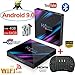 Produktbild H96 Max RK3318 4 Kern Rockchip 4+64GB 2,4G 5G WiFi Android 9.0 Smart TV Box WiFi 4K Ultra 3D-Media-Player Bluetooth 4,0 USB 3.0 + Tastatur (4GB+64GB + i8 Keyboard)