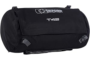 Oxford Drystash T45 Soft Waterproof Motorcycle Dry Sack Duffle Bag - 45 Litres Black Length: 600mm/Diameter: 360mm OL313