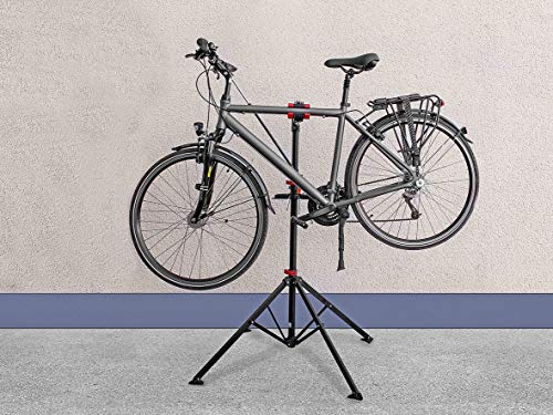 Eufab 16414 - Caballete profesional de 4 patas para bicicleta