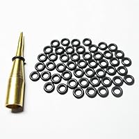 Scott Edward – Cañas para dardos (rosca 2BA de goma O anillo, 100 unidades, color negro