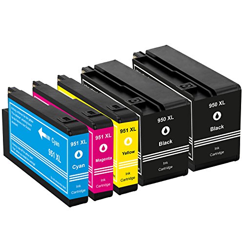 PlatinumSerie® 5x Patrone ersetzt HP950XL & 951XL HP Officejet Pro 276 DW 8600 Premium E-All-In-One 8616 E-All-In-One 8620 E-All-In-One - 2