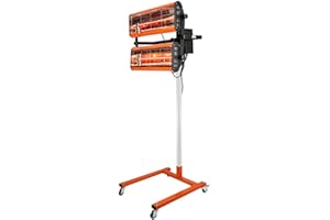 SENDERPICK Lampe Infrarouge Sechage, Carrosserie Sécheur À Infrarouge, Sécheur À Lampe Pour Peinture 2x1000W