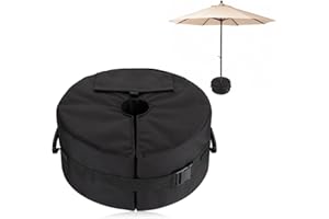 Riisoyu Sandsack Beschwerung Schirmständer Sonnenschirm, Regenschirm-Gewichte-Tasche für überhängende Sonnenschirm-Sandsäcke für Alle Arten Von Sonnenschirmen Fasst Bis zu 40kg Sand