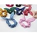 10x Cute Women's Dot Rabbit Ear Hair Bow Tie Bands Chiffon Ponytail Holder Hot