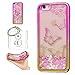 Produktbild Hülle Iphone SE/5S Hülle Transparent Hardcase,3D Galvanotechnik TPU Kreative Liquid Bling Hülle Case Für Apple Iphone SE/5S /5G /5 ,Dynamisch Treibsand Flüssige Fließend Wasser Glitter Sparkle Klar Hart Plastik Tasche Kristall Handytasche Rückseite Hülle Schale Etui Für Apple Iphone SE/5S /5G /5 + Schlüsselanhänger (R) (5)