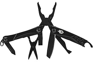 Gerber Multiherramienta con 12 funciones, Dime Pocket Multi-tool, Negro, 31-003610