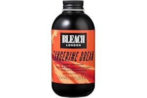 Bleach London Tangerine Dream Semi-Permanent Hair Colour Cream - Bright Orange, Vegan, Cruelty Free, Vibrant Temporary Dye 150 ml