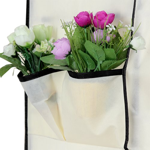 Songmics XXL 10 Schicht staubdichtes Schuhregal für ca. 45 paar Schuhe Schuhschrank Regale 88 x 28 x 160 cm beige RXJ36M - 6