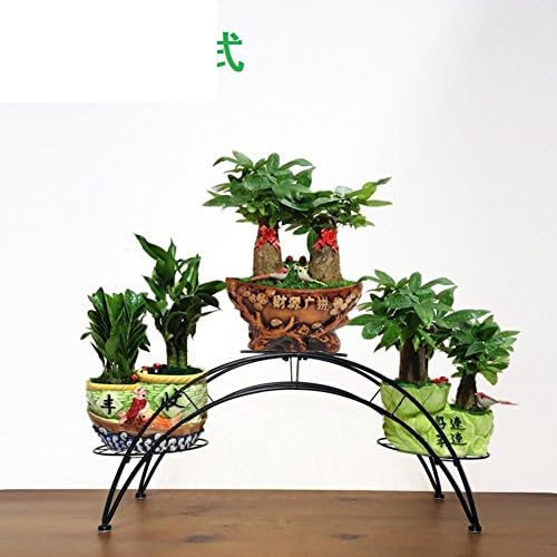 European-style wrought iron/balcony ladder flower racks/multi-layer floor pot holder/arch-type flower racks-E