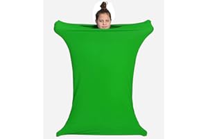 ZYUBOESO Sensory Sack for Kids Wearable Blanket for Focus Relaxation Stress Relief Calming Stretchy Body Sock for Toddlers Machine Washable No Fasteners (Color : Green, Size : XL/X-Large)