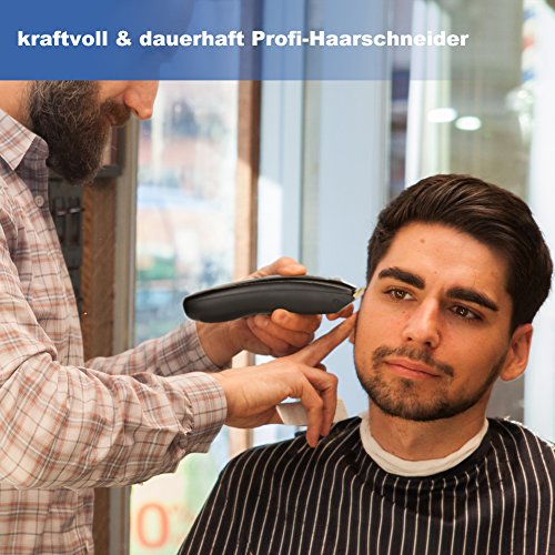 GHB Surker Haartrimmer Haarschneider Profi-Haarschneidemaschine mit LED-Display und kabelloser Betrieb Netzteil elegant set - 7