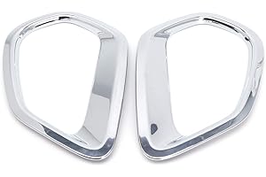 XUNIU 2 Stück Chrom Rückseiten Nebelscheinwerfer Lampenabdeckung für Outlander 20
