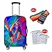 Produktbild Suitcase Cover Kofferabdeckung Zuhause Staubdicht und atmungsaktiv Travel Box Schutzhülle Pull Bar Box Wear Staubschutz 18-32 Zoll mit Gurt Aufbewahrungstasche,4,XL