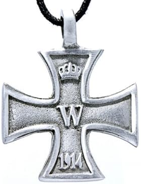 Eisernes Kreuz Anhänger aus Zinn mit Baumwollband