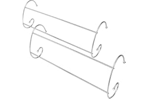 Taylor & Brown Set of 2 Chrome Twin Radiator Heater Indoor Clothes Airer Dryer Laundry Towel Rail Rack Hanger Holder Horse Stand Bar Space Saving 2 Pack