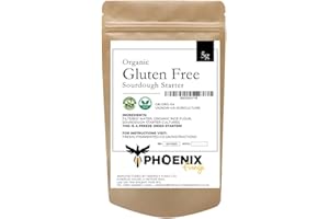 Phoenix Fungi Freeze-Dried Gluten Free Sourdough Starter – Live Culture for Bread Baking – Mild Flavour – Easy to Activate – Long Shelf Life & Reusable