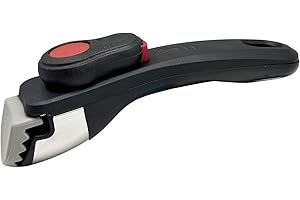 EASYLAVIE Poignée Amovible Universelle pour Poêles et Casserole Manches Détachables - Manche Verrouillage et Bouche Denté - Support 10kg