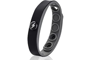 HERCHR Pulsera Antiestática De Silicona, Banda Correa Muñeca Para Electricidad Estática Del Cuerpo Humano Pulsera Deportiva De Iones Negativos De Liberación Inalámbrica Suave Para Hombres Y Mujeres(Negro)