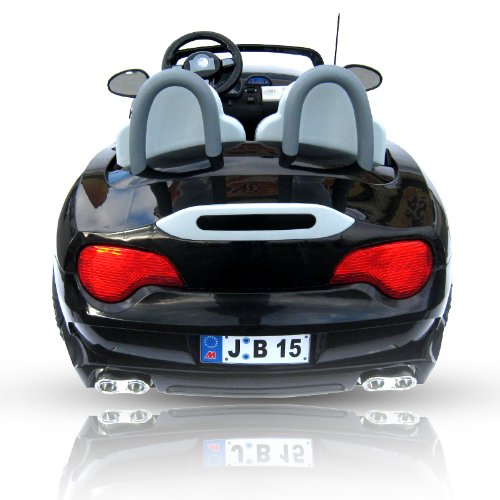 Kinder Elektroauto 2-Sitzer B15 mit 2 x 45 Watt Motor EXTRA GROß Elektro Kinderauto Kinderfahrzeug (schwarz)