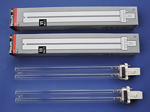 2x Philips TUV Kompaktlampe PL-S 11 Watt UV-C Teichklärer 11W - DUOPACK