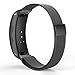 Produktbild MoKo Samsung Gear Fit II Armband - Edelstahl Milanese Magnet Uhr Band Strap Uhrenarmband Erstatzband Replacement für Samsung Gear Fit II Smartwatch, Schwarz