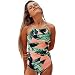 Produktbild Badeanzug Internet Damen Sexy Neckholder Bandage Bikini Bademode Versuchung Rückenfreie Tankini Bodysuit Beachwear Jumpsuits Swimwear Mode Einteiler Push-Up Bikini-Sets (Rosa, XL)