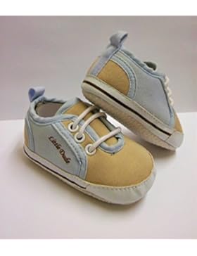 Little Dude Baby Kinderwagen Schuhe von Soft Touch Alter 0–6m (beige Fuß)