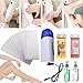 LuckyFine Complete Roll On Waxing Kit Cartridge Heater Roller Wax Strips Hair Removal Hot
