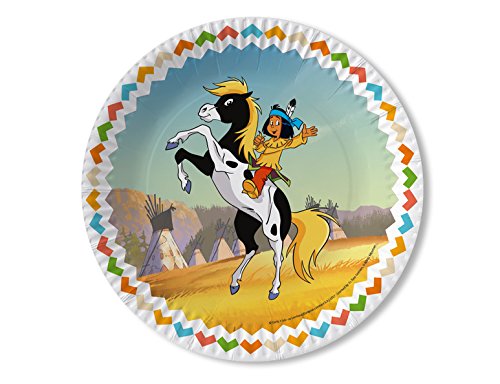 36-teiliges Party-Set – Indianer Yakari – Teller Becher Servietten für 8 Kinder - 2