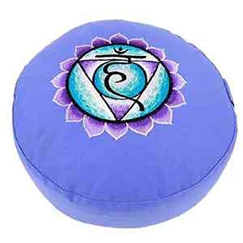 Preisvergleich Produktbild Meditationskissen Chakra 5, Vishuddha - blau XL Buchweizen